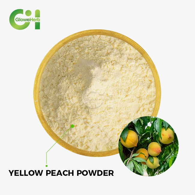 Yellow peach powder